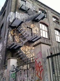 Graffiti an Hauswand © S. Herminghaus 2012